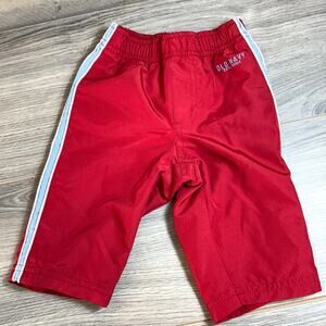 VTG Old Navy Baby Lined Wind Pants Size 3-6 Mos. Y2K 2001 Side Piping